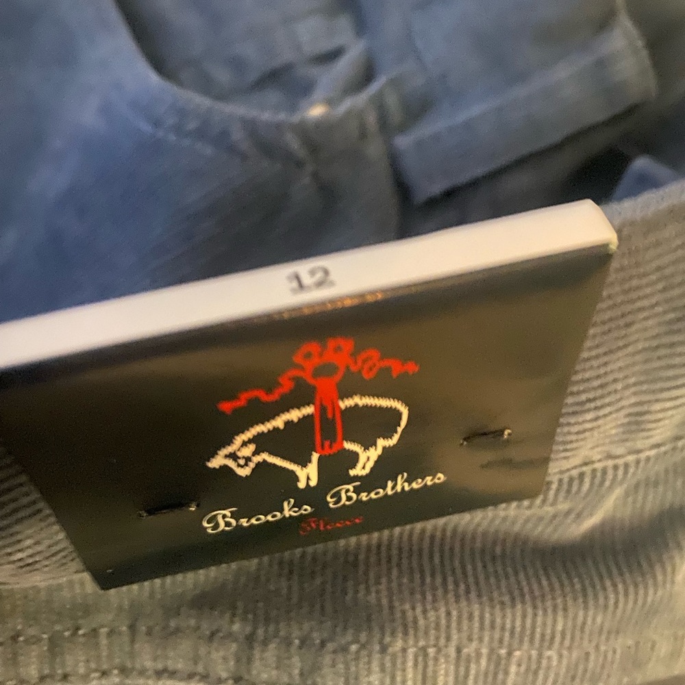 Boy’s size 12 Brooks Brothers BRAND NEW Cords in Smokey blue.